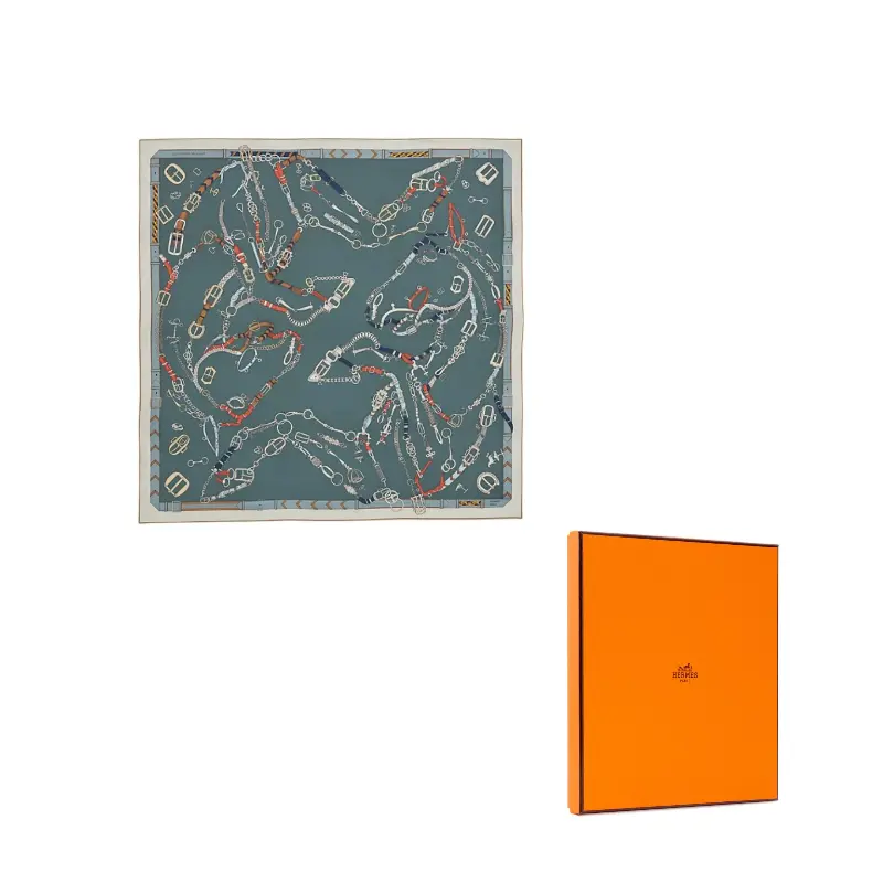 HERMES Шелковый шарф Mulberry светло-аспидного цвета, Light Slate Gray
HERMES Шелковый шарф Mulberry светло-аспидного цвета, Light Slate Gray