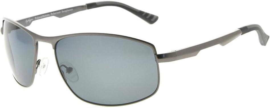 Солнцезащитные очки Eyekepper с металлической оправой, пружинными шарнирами, поликарбонатными линзами и поляризованными линзами, для мужчин и женщин, Gunmetal/Grey Lens
Солнцезащитные очки Eyekepper с металлической оправой, пружинными шарнирами, поликарбонатными линзами и поляризованными линзами, для мужчин и женщин, Gunmetal/Grey Lens