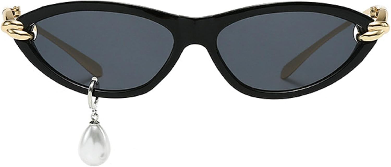 Ретро-солнцезащитные очки «кошачий глаз» черного цвета для женщин, защита от УФ-излучения, модные солнцезащитные очки с жемчужным подвесом, металлическая оправа mincl, Black
Ретро-солнцезащитные очки «кошачий глаз» черного цвета для женщин, защита от УФ-излучения, модные солнцезащитные очки с жемчужным подвесом, металлическая оправа mincl, Black