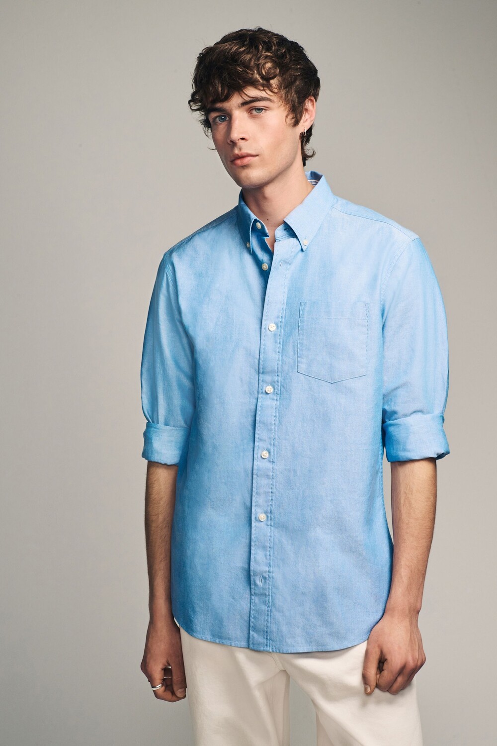 Рубашка Оксфорд с длинным рукавом Next, голубой
Рубашка Оксфорд с длинным рукавом Next, голубой