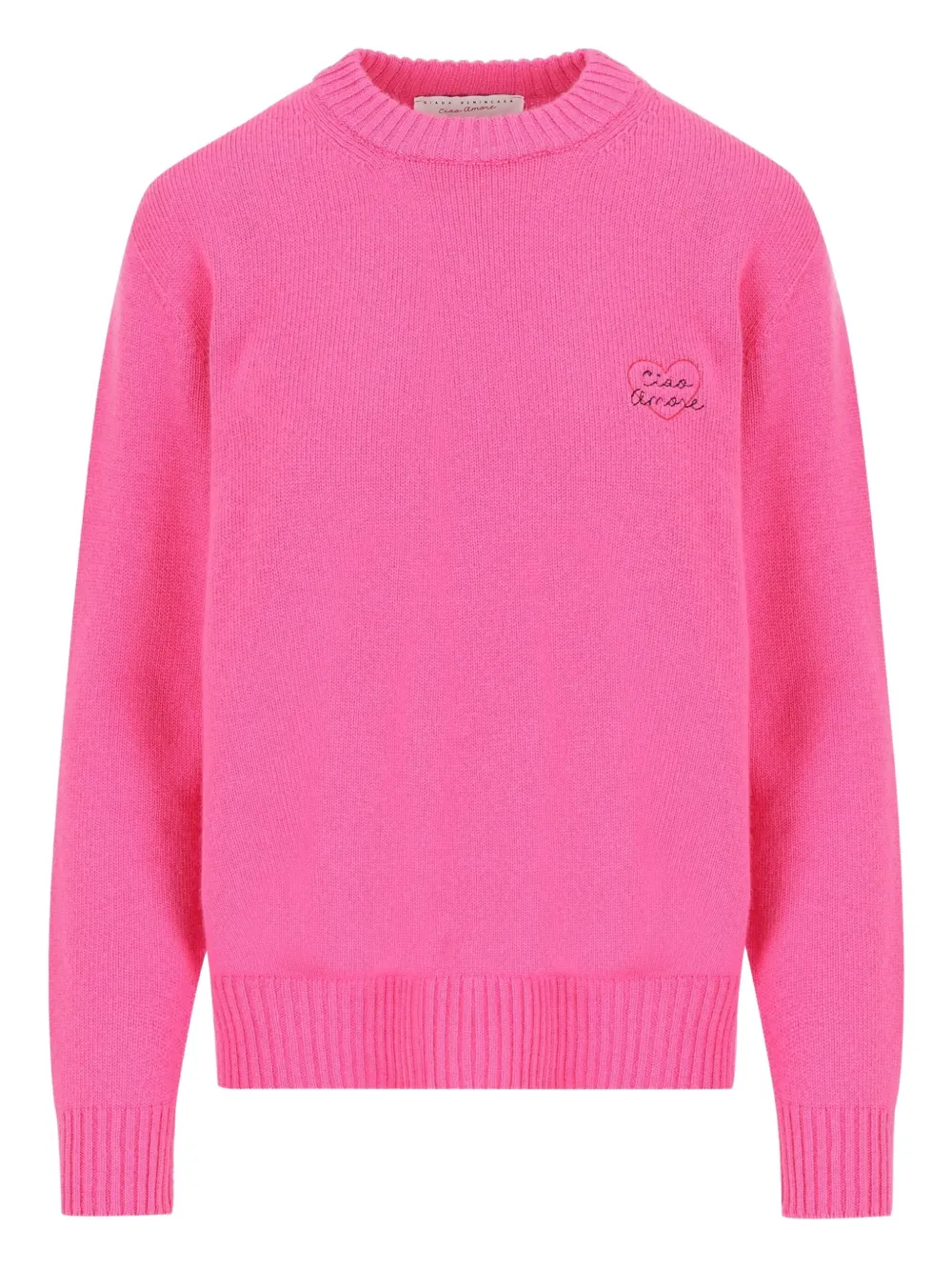 Кашемировый свитер с вышивкой в виде сердца Giada Benincasa, розовый
Кашемировый свитер с вышивкой в виде сердца Giada Benincasa, розовый