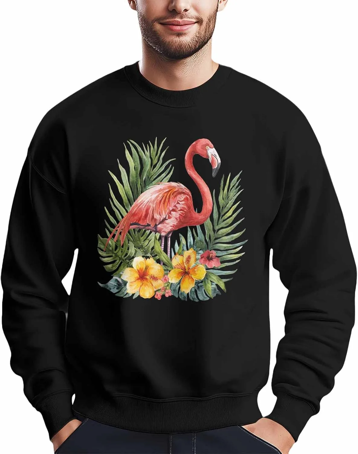 BEMIGO свитшот мужской Flamingo оверсайз с тропическим принтом
BEMIGO свитшот мужской Flamingo оверсайз с тропическим принтом
