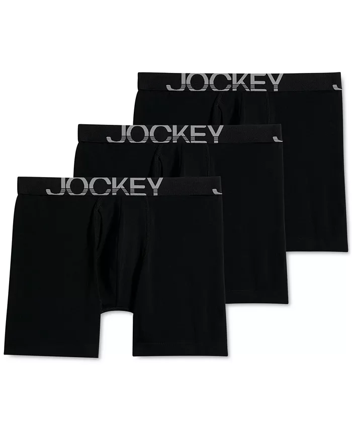 3 упаковки боксеров ActiveStretch 7" Jockey, черный 
3 упаковки боксеров ActiveStretch 7" Jockey, черный