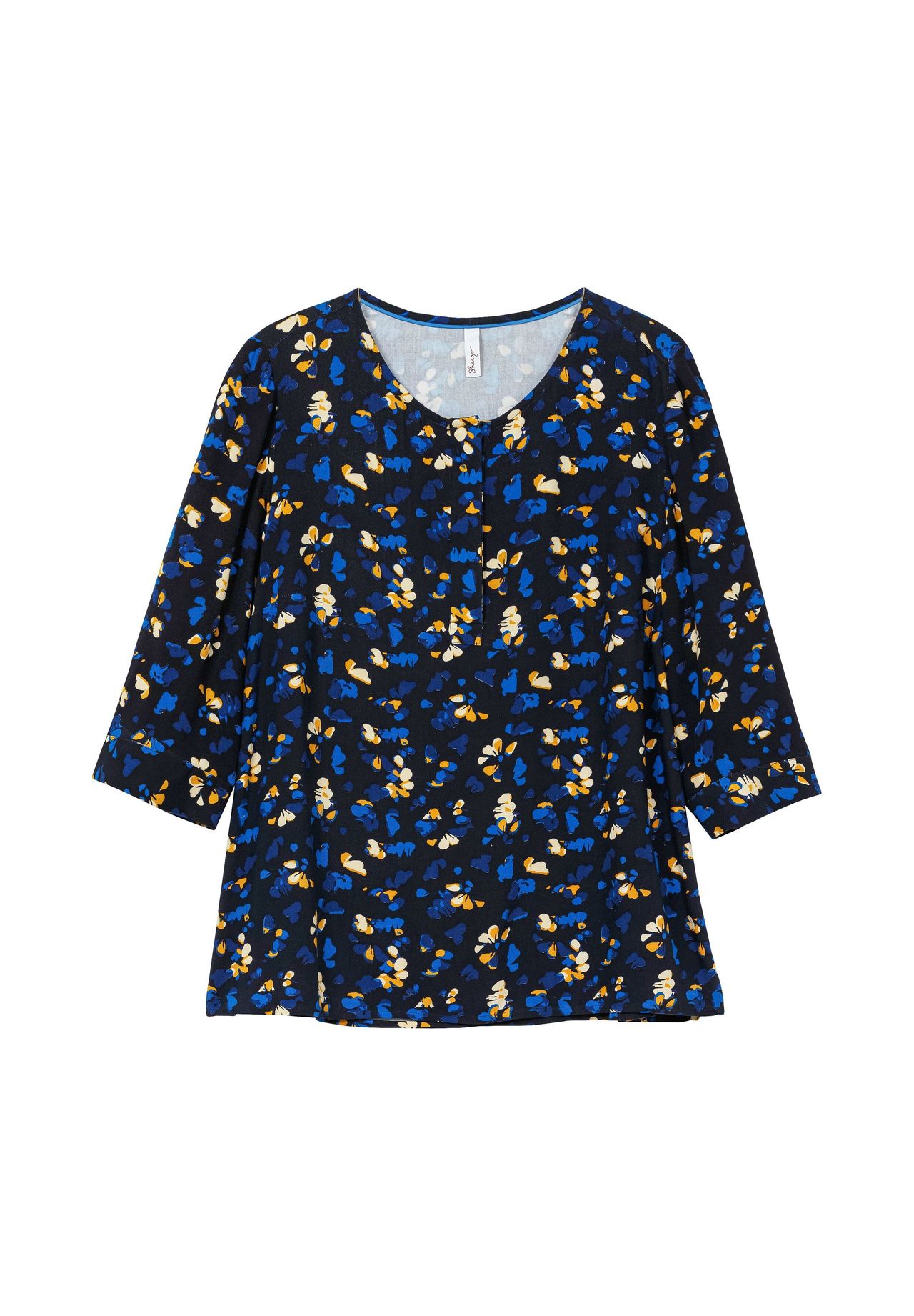 Туника с цветочным принтом и планкой на пуговицах Sheego, цвет Tiefblau Gemustert
Туника с цветочным принтом и планкой на пуговицах Sheego, цвет Tiefblau Gemustert
