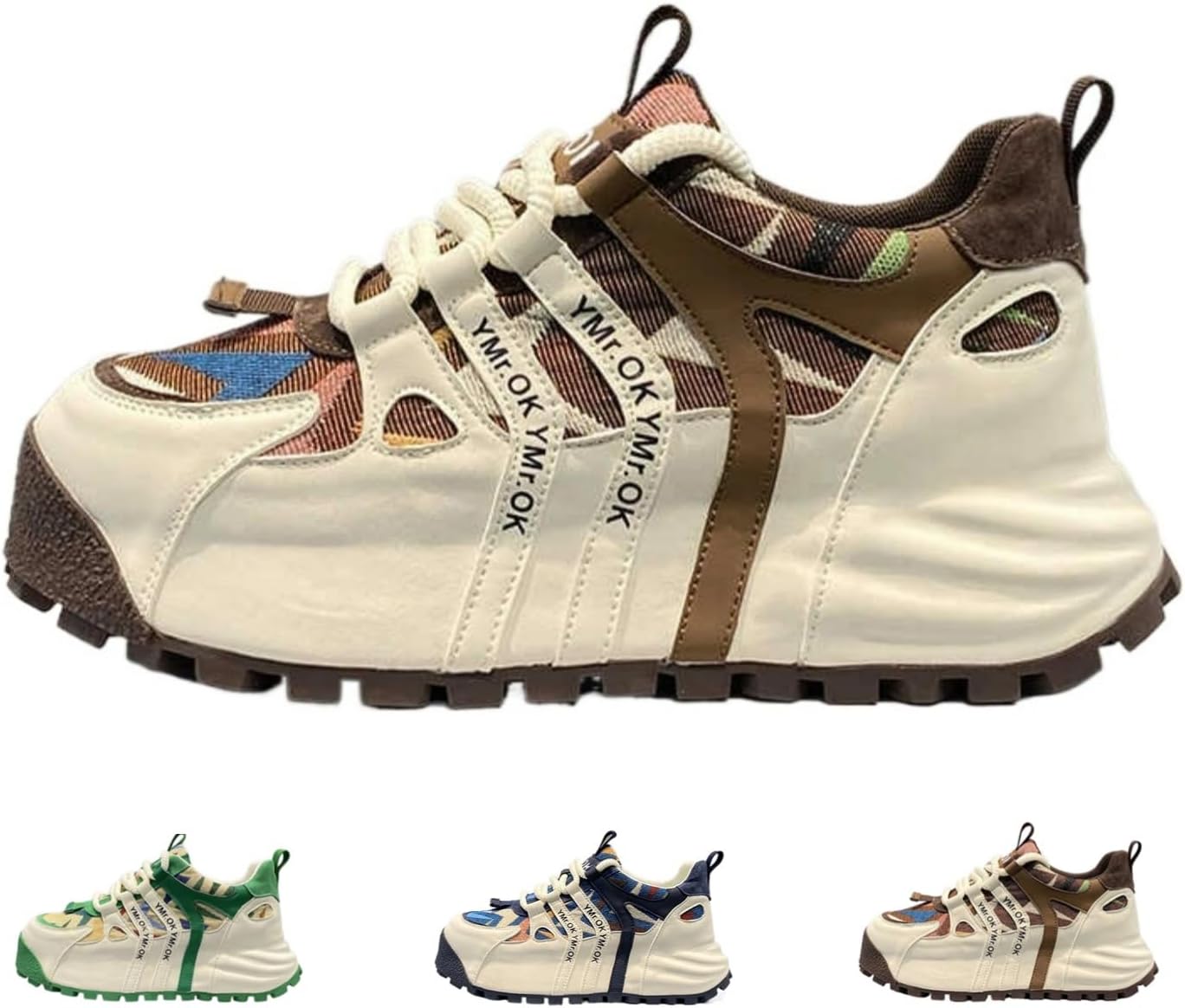 Мужские ретро-кроссовки MACEFIL в уличном стиле с массивной подошвой, модные кроссовки в стиле «папа», трендовые повседневные удобные спортивные обувь, коричневый
Мужские ретро-кроссовки MACEFIL в уличном стиле с массивной подошвой, модные кроссовки в стиле «папа», трендовые повседневные удобные спортивные обувь, коричневый