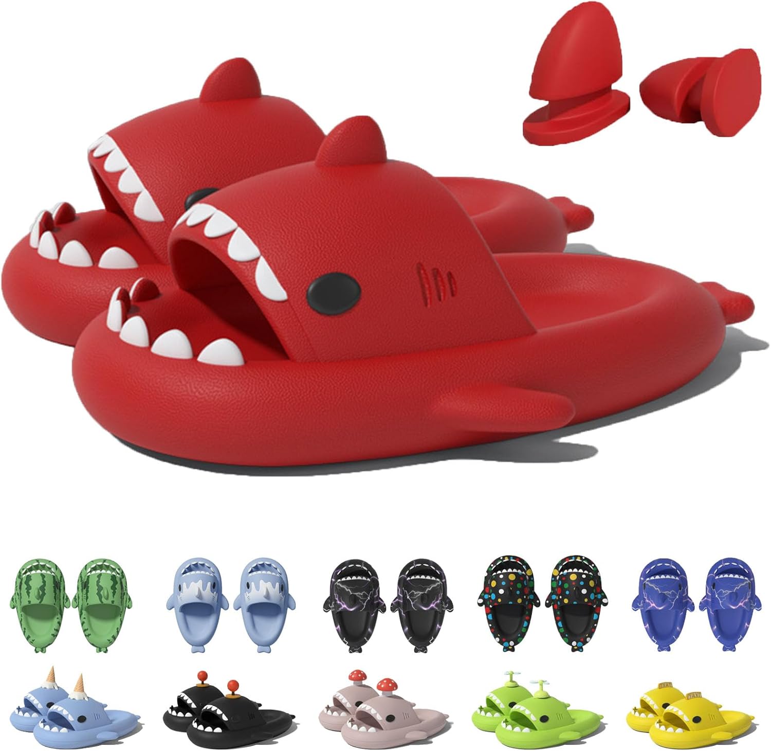 Шлепанцы в форме акулы в рожке мороженого Jfxgjuv, красный
Шлепанцы в форме акулы в рожке мороженого Jfxgjuv, красный