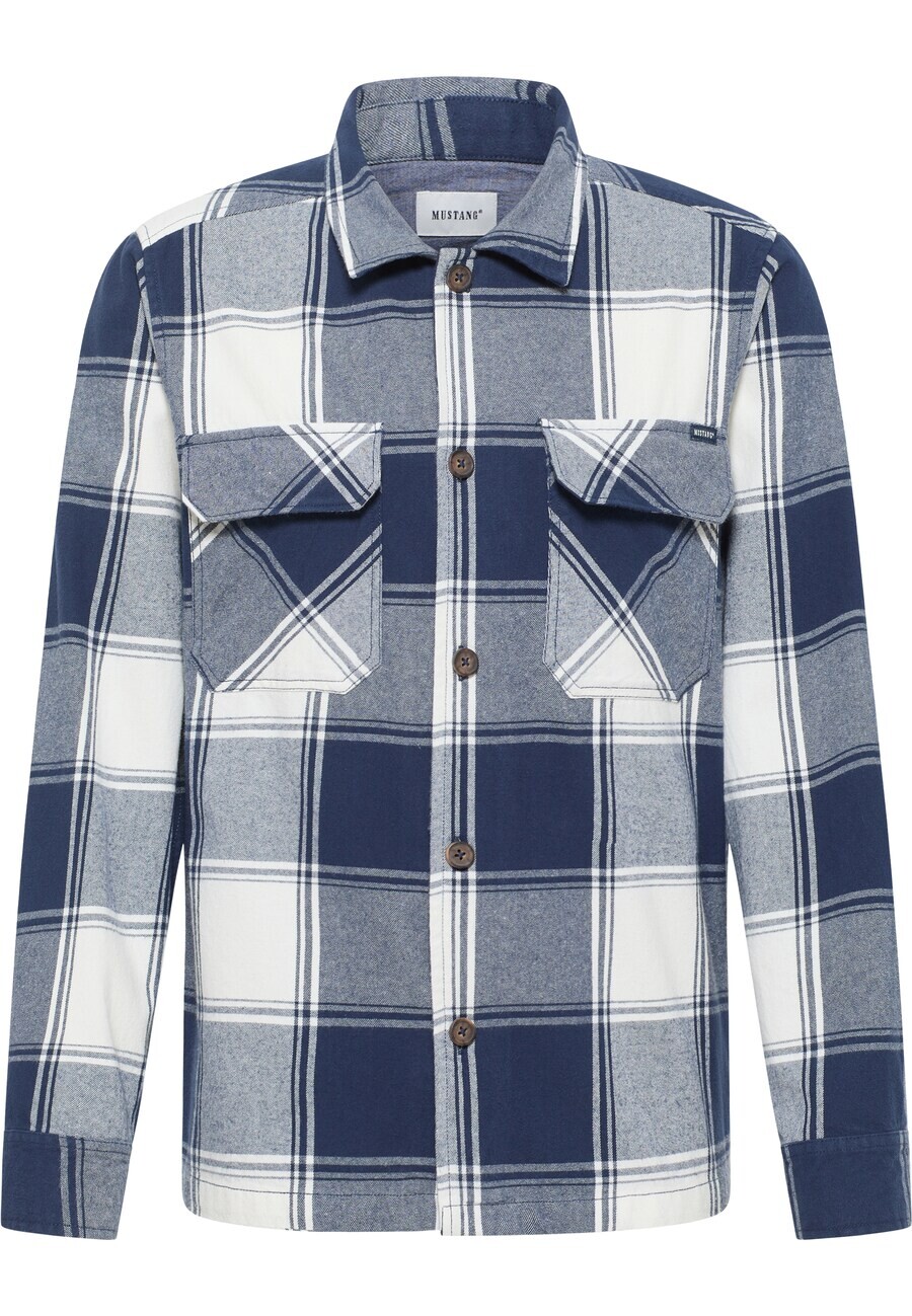 Рубашка на пуговицах стандартного кроя Mustang, синий
Рубашка на пуговицах стандартного кроя Mustang, синий