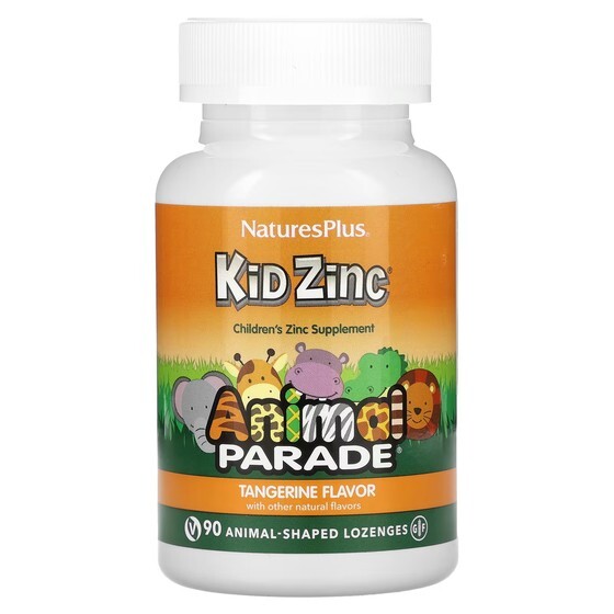 Добавка NaturesPlus Animal Parade Kid Zinc, мандарин, 90 пастилок в форме животных 
Добавка NaturesPlus Animal Parade Kid Zinc, мандарин, 90 пастилок в форме животных