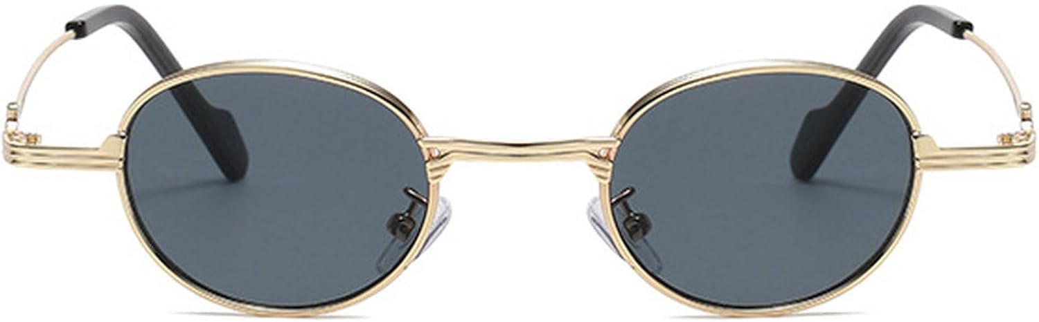 Ретро уникальные овальные солнцезащитные очки в металлической оправе для женщин, модные прозрачные линзы цвета океана, защита от УФ-излучения UV400, модные панк-солнцезащитные очки для мужчин mincl, Gold Black
Ретро уникальные овальные солнцезащитные очки в металлической оправе для женщин, модные прозрачные линзы цвета океана, защита от УФ-излучения UV400, модные панк-солнцезащитные очки для мужчин mincl, Gold Black