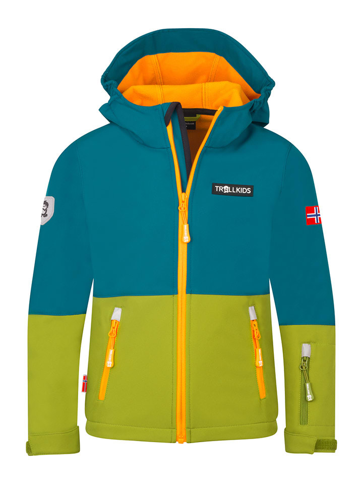 Куртка софтшелл Trollkids, цвет blau/grün/orange
Куртка софтшелл Trollkids, цвет blau/grün/orange