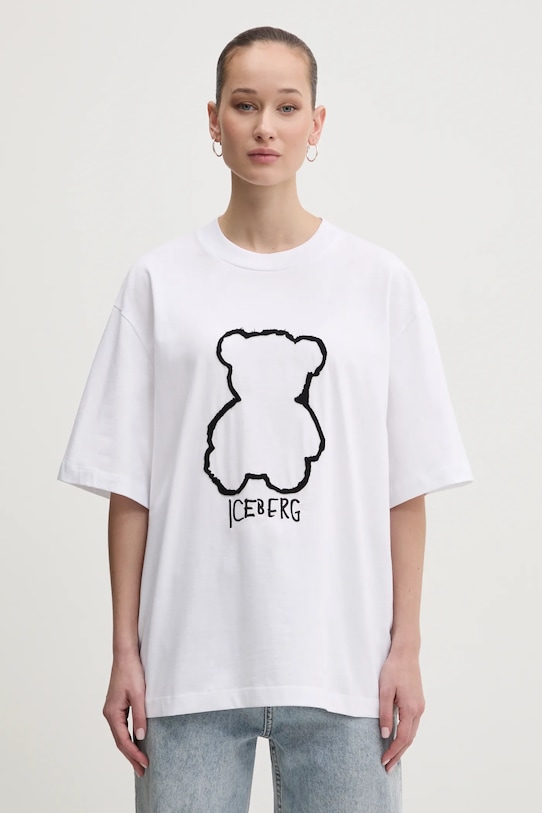 Хлопковая футболка Iceberg, белый
Хлопковая футболка Iceberg, белый