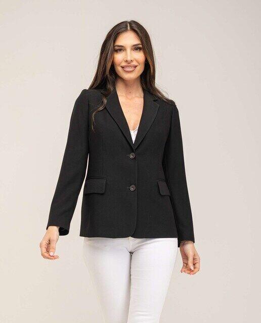 Женский пиджак с лацканами и пуговицами Fsh, черный
Женский пиджак с лацканами и пуговицами Fsh, черный