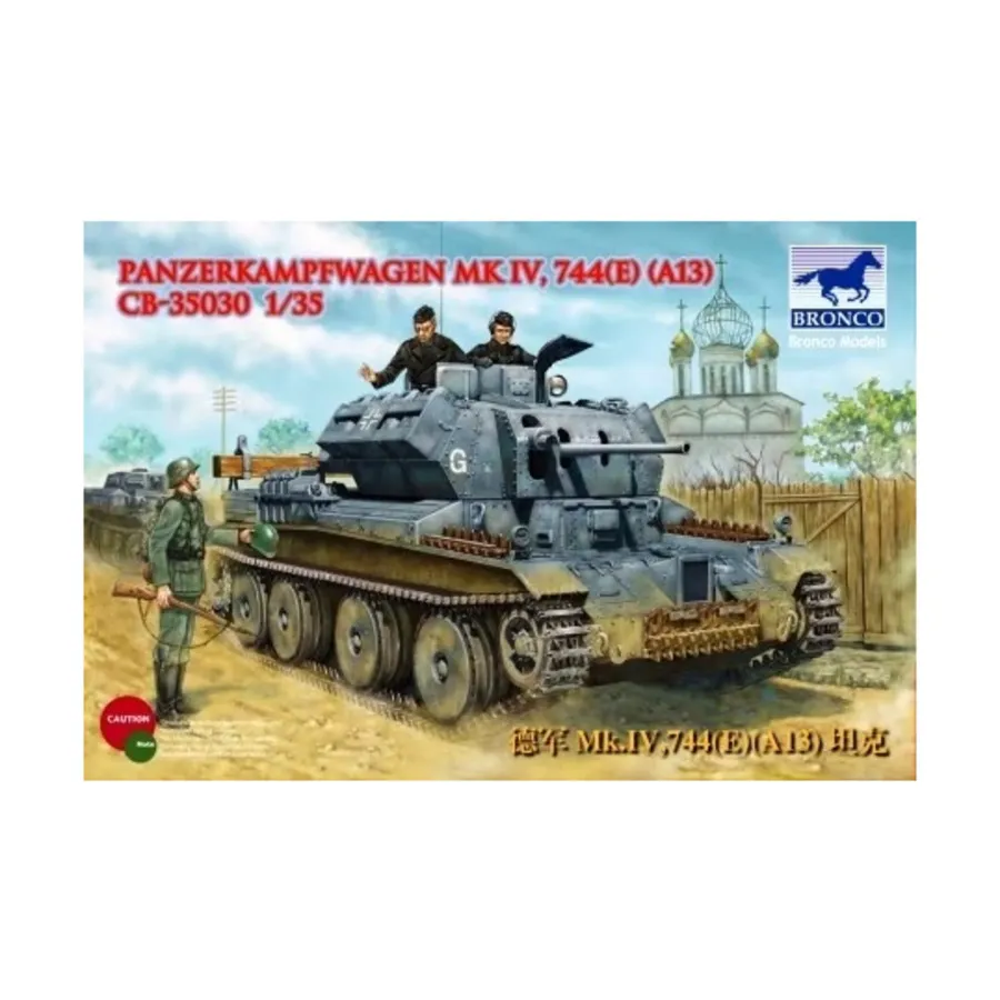 Panzerkampfwagen Mk.IV, 744(E) (A13), Bronco Models - WWII Tanks & Other Vehicles (1:35)
Panzerkampfwagen Mk.IV, 744(E) (A13), Bronco Models - WWII Tanks & Other Vehicles (1:35)