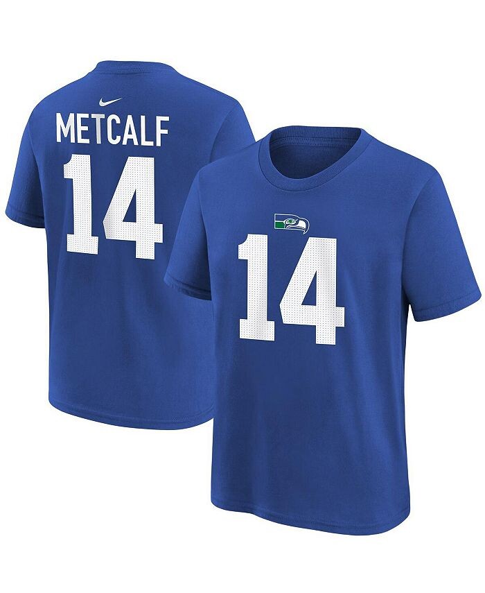 Футболка Big Boys DK Metcalf Royal Seattle Seahawks с именем и номером игрока Nike, синий
Футболка Big Boys DK Metcalf Royal Seattle Seahawks с именем и номером игрока Nike, синий
