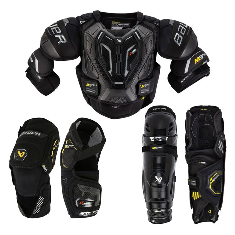 BAUER Новая модель M5 PRO комплект защиты для хоккея, нагрудник, щитки, налокотники, молодежный размер M
BAUER Новая модель M5 PRO комплект защиты для хоккея, нагрудник, щитки, налокотники, молодежный размер M