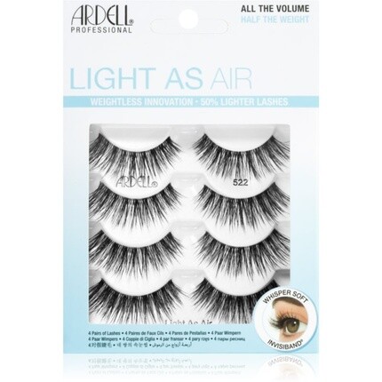 Ardell Light As Air Multipack Накладные ресницы - Тип 522, 2 упаковки по 4 ресницы в каждой
Ardell Light As Air Multipack Накладные ресницы - Тип 522, 2 упаковки по 4 ресницы в каждой
