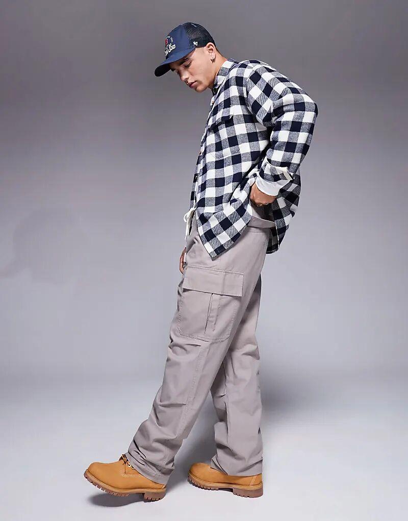 Мешковатые брюки карго серые ASOS DESIGN
Мешковатые брюки карго серые ASOS DESIGN