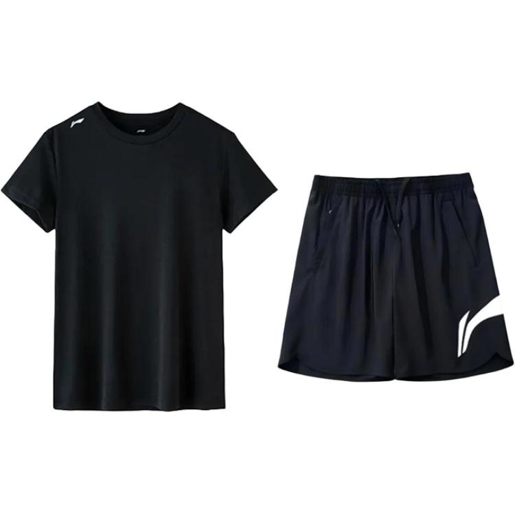 Li-Ning Casual Sportswear Unisex, set (черный short-sleeved shirt+черный shorts)
Li-Ning Casual Sportswear Unisex, set (черный short-sleeved shirt+черный shorts)