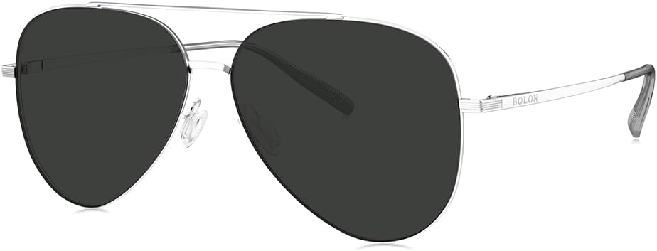 Легкие металлические классические солнцезащитные очки-авиаторы BOLON с поляризованными линзами для мужчин и женщин, диаметр линз 59 мм, эксклюзивный бренд очков EssilorLuxottica, Silver/Grey Polarized Bl7167
Легкие металлические классические солнцезащитные очки-авиаторы BOLON с поляризованными линзами для мужчин и женщин, диаметр линз 59 мм, эксклюзивный бренд очков EssilorLuxottica, Silver/Grey Polarized Bl7167