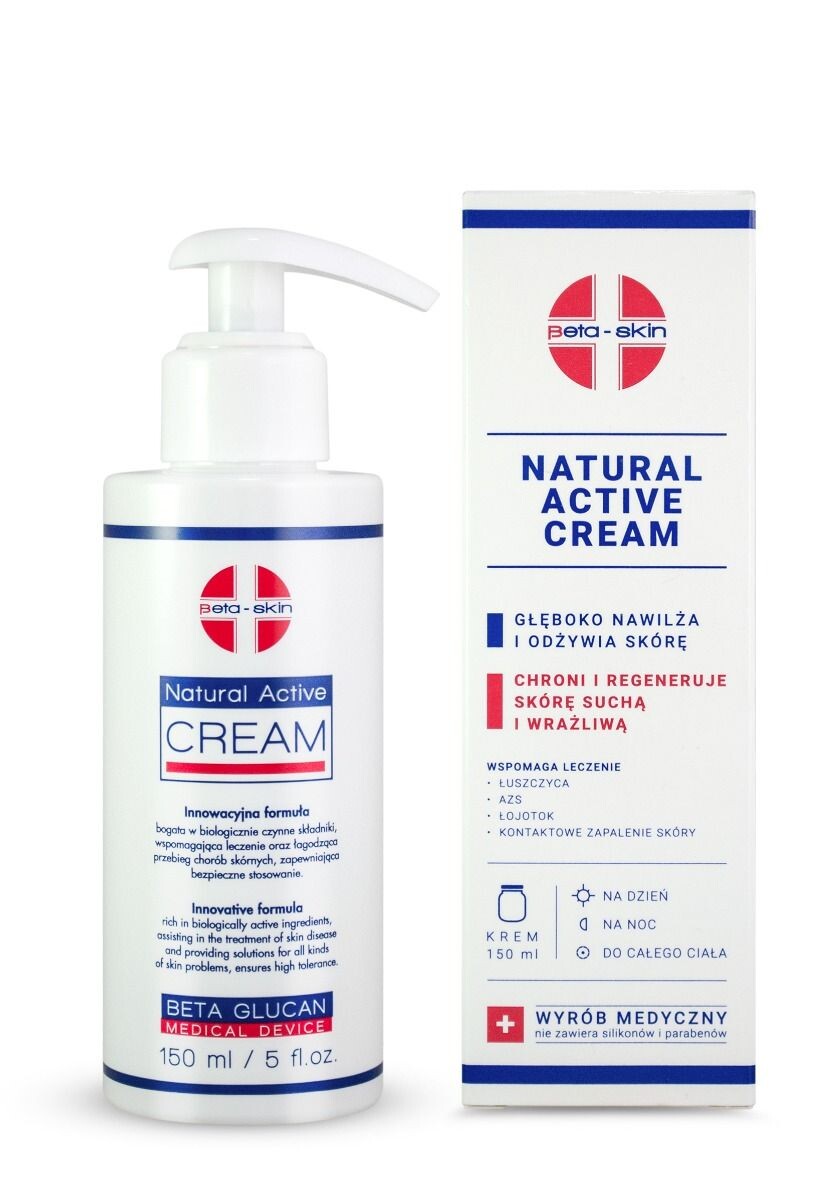 Крем для лица и тела Beta Skin Natural Active, 150 мл
Крем для лица и тела Beta Skin Natural Active, 150 мл