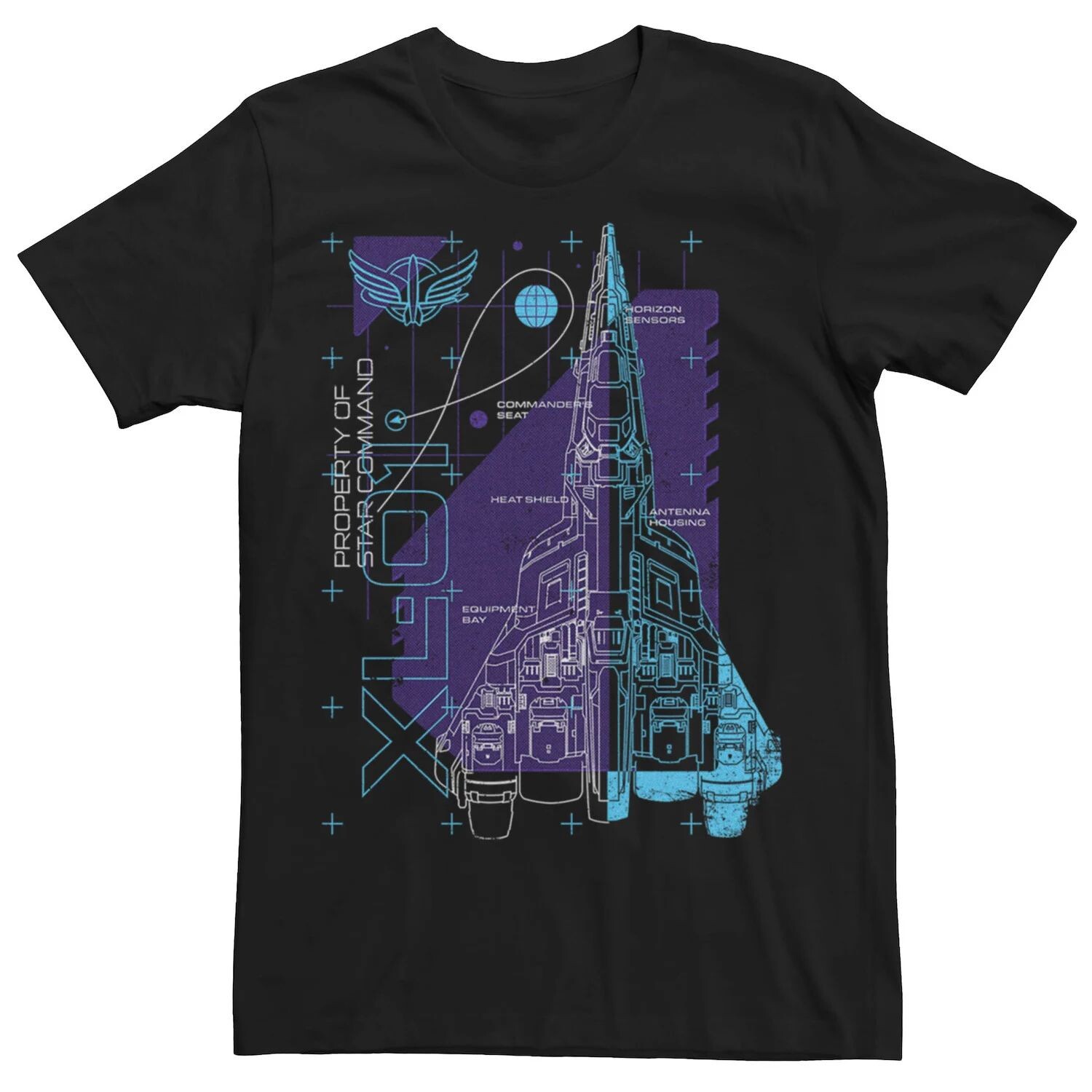 Мужская футболка Disney/Pixar Lightyear Property Of The Star Command XL-01 с космическим кораблем Licensed Character
Мужская футболка Disney/Pixar Lightyear Property Of The Star Command XL-01 с космическим кораблем Licensed Character