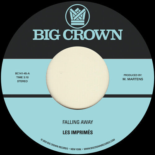 Сингл 7" Les Imprimes: Falling Away B/w Still Here
Сингл 7" Les Imprimes: Falling Away B/w Still Here