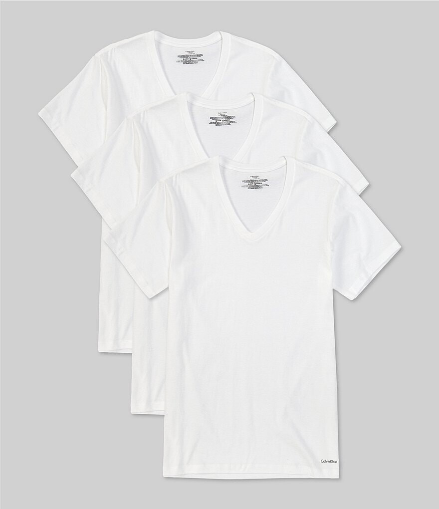 Calvin Klein Классические однотонные хлопковые футболки с v-образным вырезом, 3 шт., белый
Calvin Klein Классические однотонные хлопковые футболки с v-образным вырезом, 3 шт., белый
