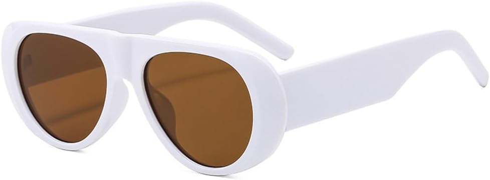 Солнцезащитные очки сине-зеленого цвета для женщин и мужчин - защита UV400, модная широкая оправа, легкие, подходят для вождения и активного отдыха на природе FYTUP, White Tea
Солнцезащитные очки сине-зеленого цвета для женщин и мужчин - защита UV400, модная широкая оправа, легкие, подходят для вождения и активного отдыха на природе FYTUP, White Tea