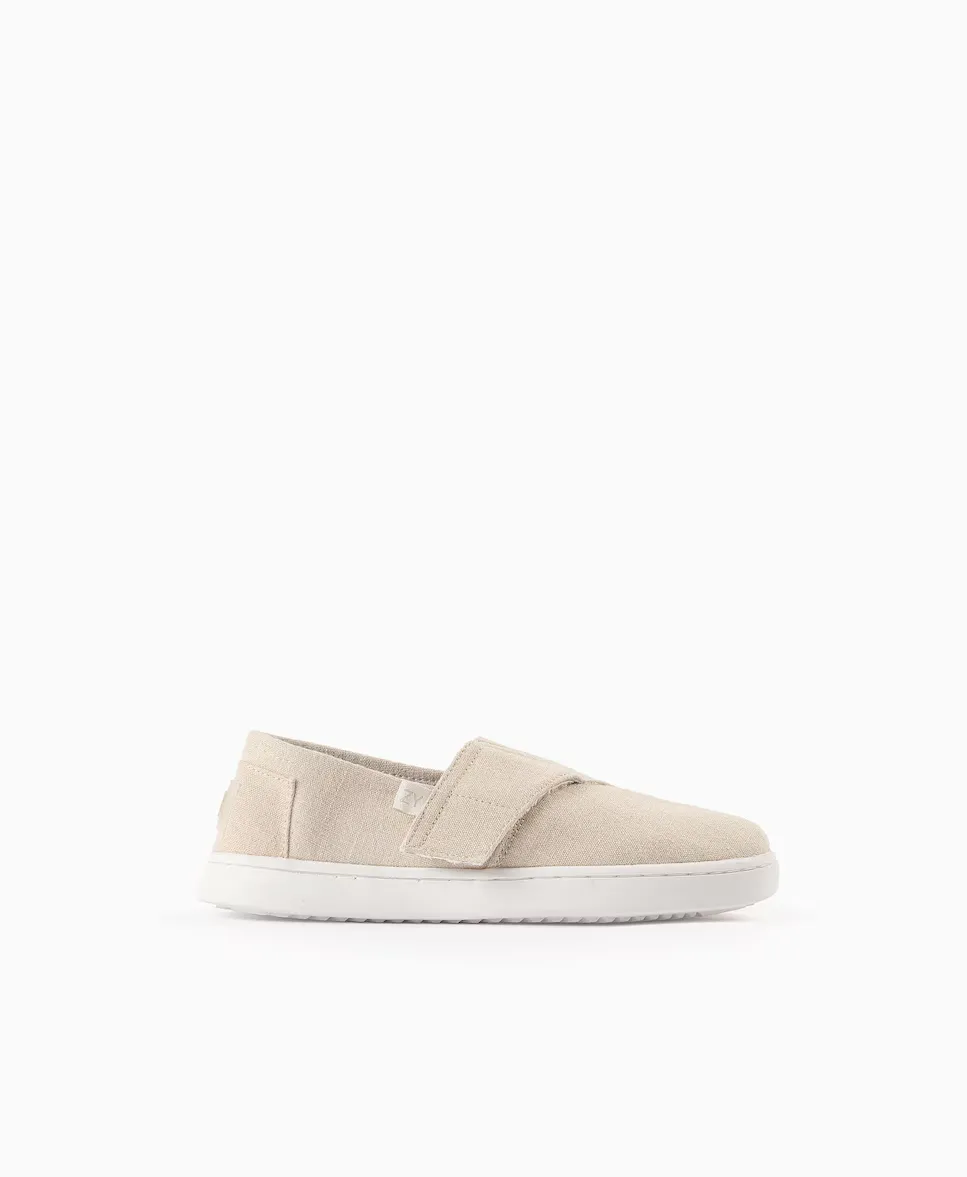 Детские парусиновые эспадрильи с застежкой-липучкой Zippy, бежевый
Детские парусиновые эспадрильи с застежкой-липучкой Zippy, бежевый