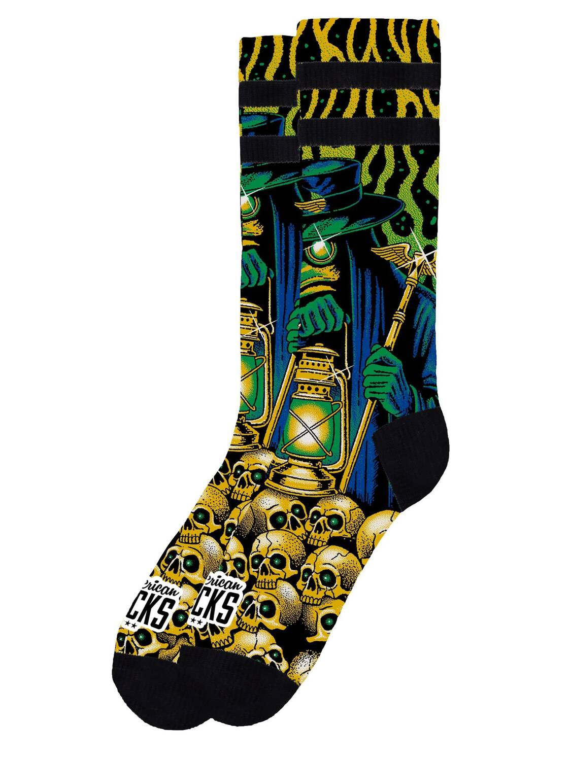 American Socks Носки 'Black plague' в зеленом цвете
American Socks Носки 'Black plague' в зеленом цвете