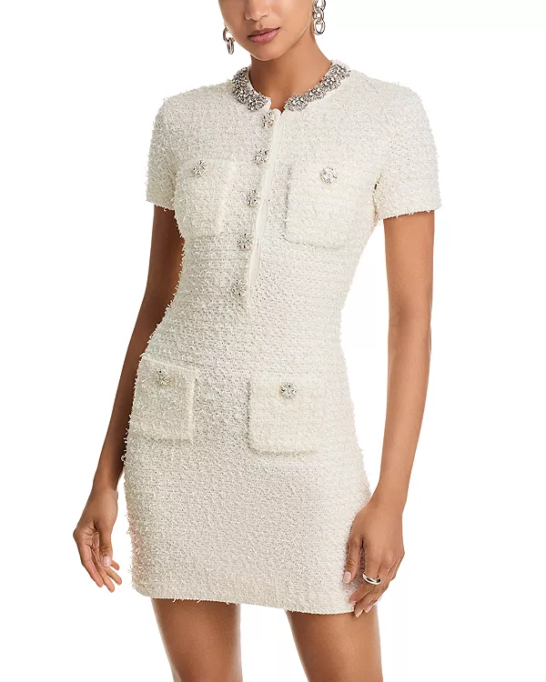 Мини-Платье из фактурного трикотажа Self-Portrait, бежевый
Мини-Платье из фактурного трикотажа Self-Portrait, бежевый