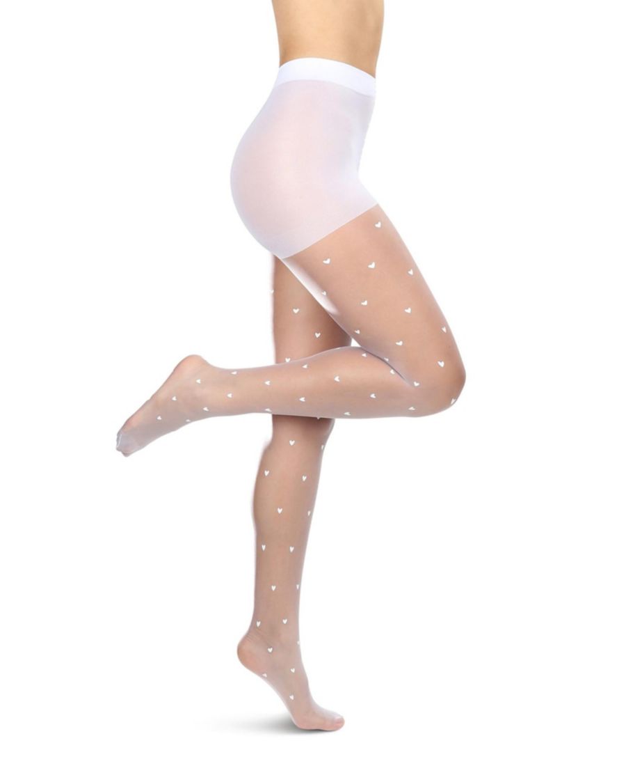 Женские прозрачные нейлоновые колготки Mini Heart MTS08502 MeMoi, White
Женские прозрачные нейлоновые колготки Mini Heart MTS08502 MeMoi, White