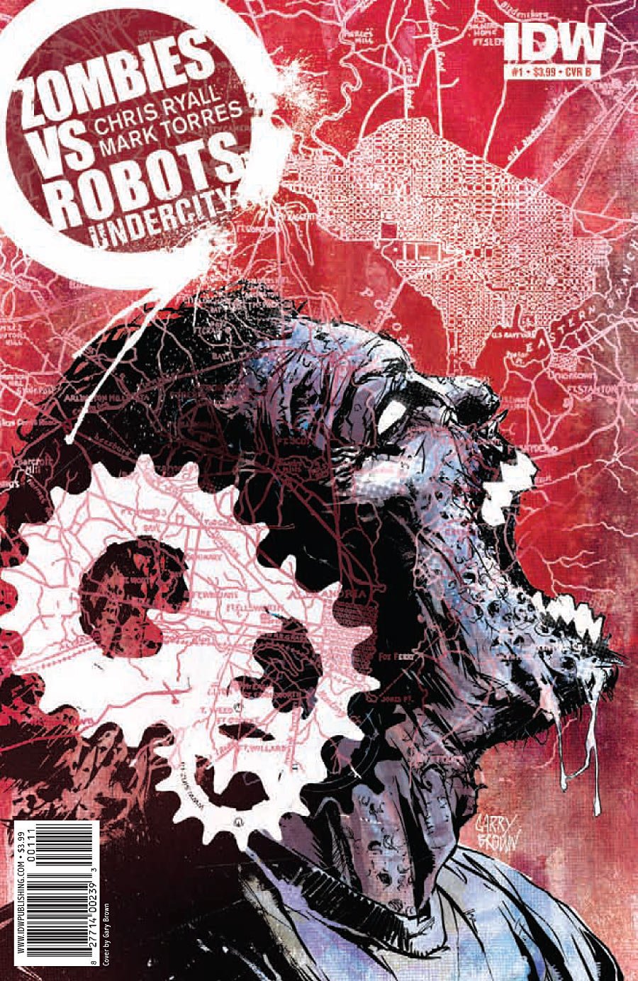 Zombies vs Robots: UnderCity #1 (Cover B by Gary Brown) (IDW Publishing)
Zombies vs Robots: UnderCity #1 (Cover B by Gary Brown) (IDW Publishing)