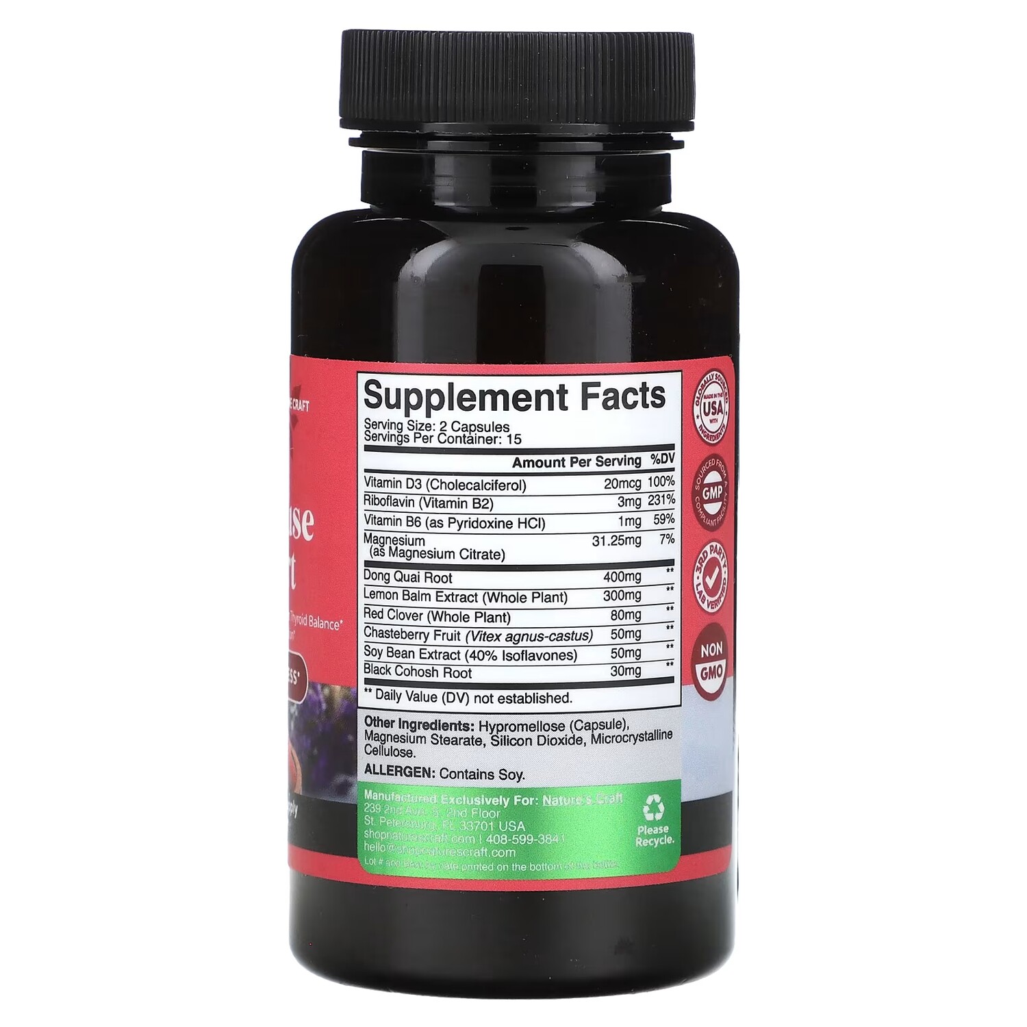 Nature's Craft Поддержка женского здоровья при менопаузе, 30 капсул
Nature's Craft Поддержка женского здоровья при менопаузе, 30 капсул