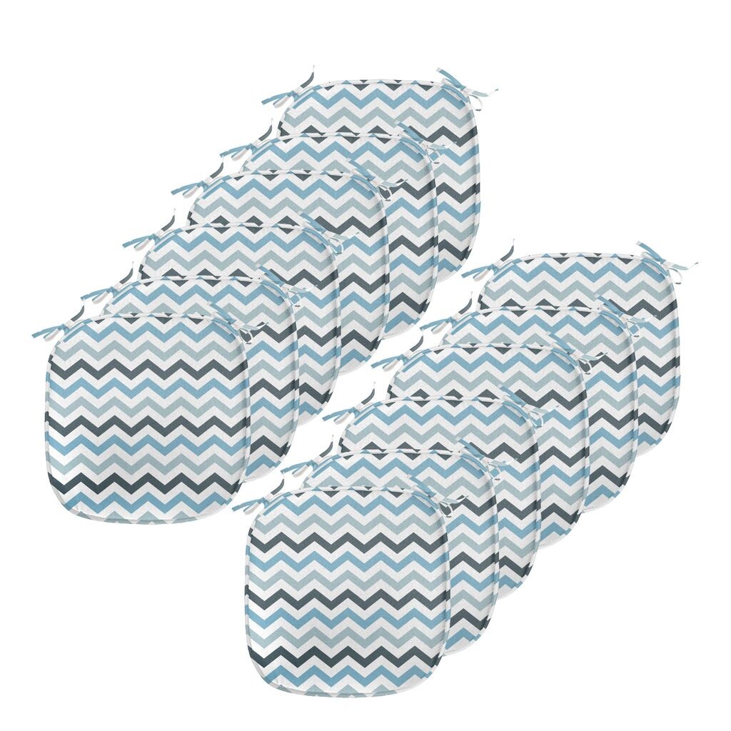 ABAKUHAUS Синие подушки на обеденный стул, линия Ocean Zig Zag Chevron, декоративная водонепроницаемая подушка с ремнями для кухонных сидений, 40 см x 40 см — упаковка из 12 шт., Бледно-синий, темно-синий, белый
ABAKUHAUS Синие подушки на обеденный стул, линия Ocean Zig Zag Chevron, декоративная водонепроницаемая подушка с ремнями для кухонных сидений, 40 см x 40 см — упаковка из 12 шт., Бледно-синий, темно-синий, белый