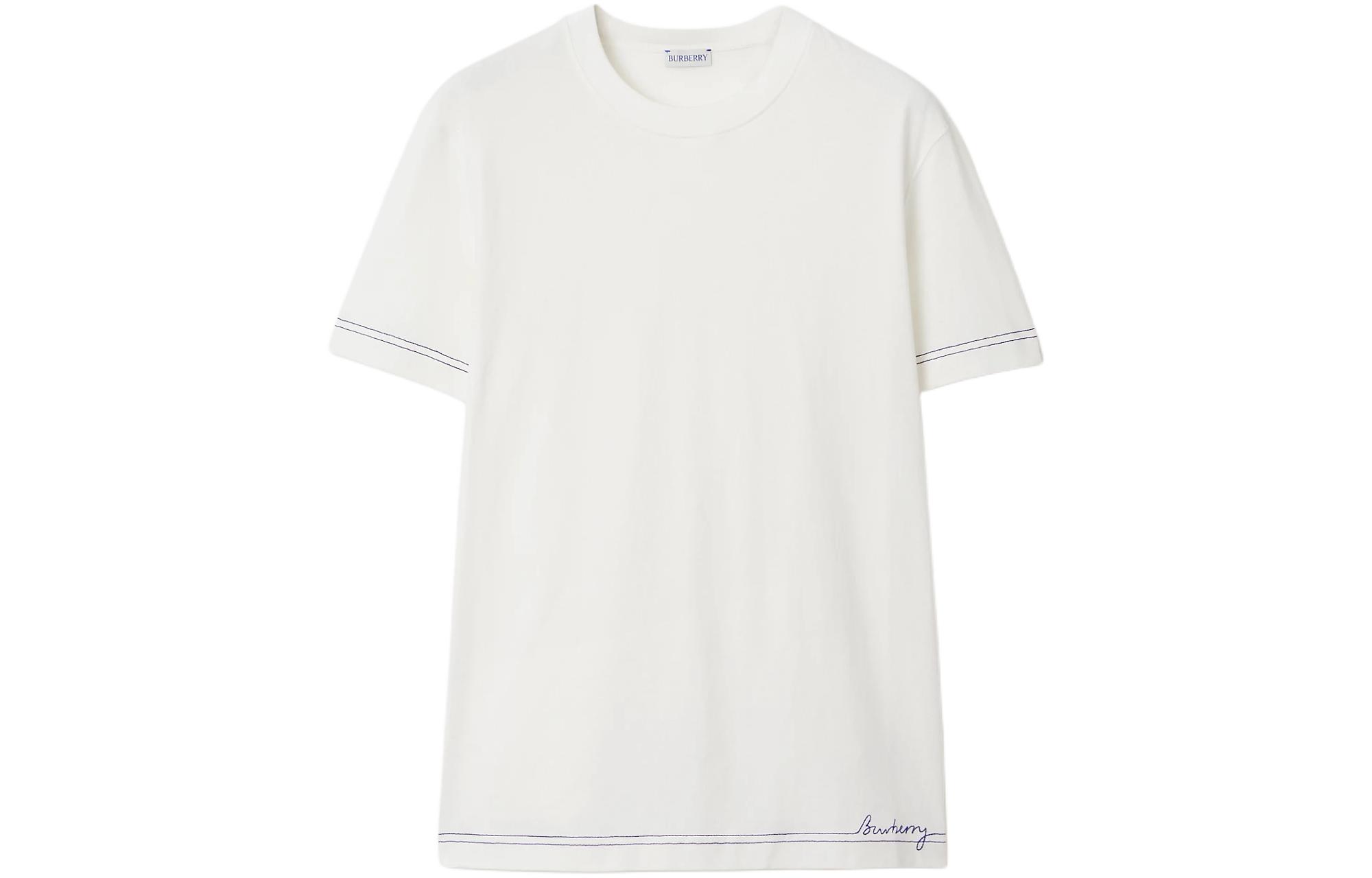 Футболка из органического хлопка с вышитым логотипом Burberry, белая
Футболка из органического хлопка с вышитым логотипом Burberry, белая