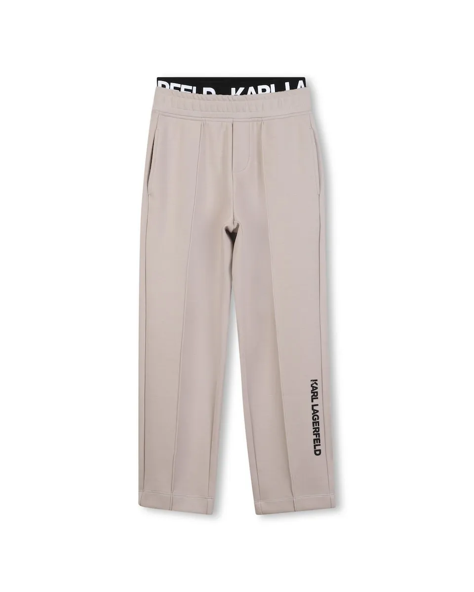 Детские спортивные штаны естественного однотонного цвета Karl Lagerfeld Kids
Детские спортивные штаны естественного однотонного цвета Karl Lagerfeld Kids