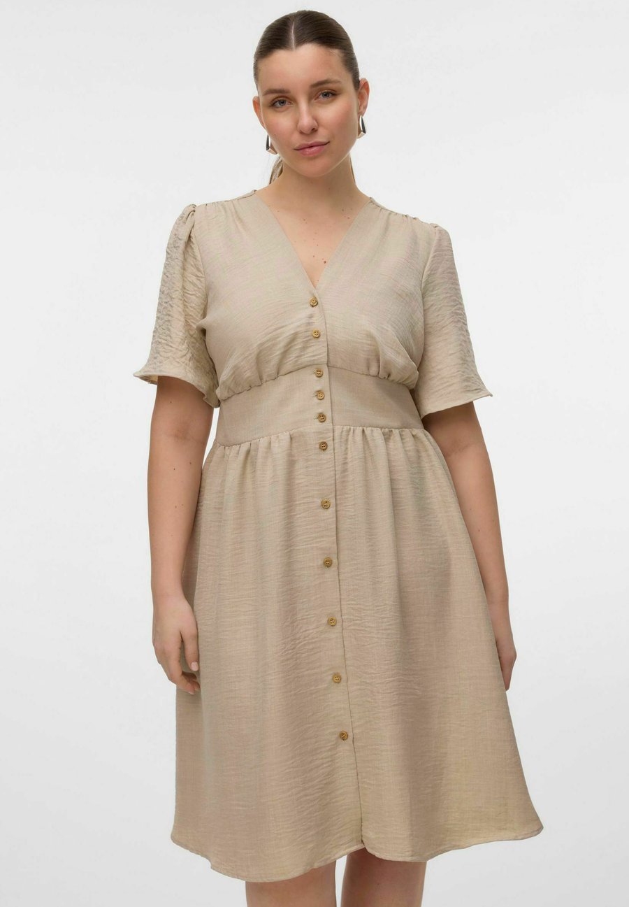 Платье Vero Moda Curve VMCMELANEY MIDI, Overcast/Beige
Платье Vero Moda Curve VMCMELANEY MIDI, Overcast/Beige