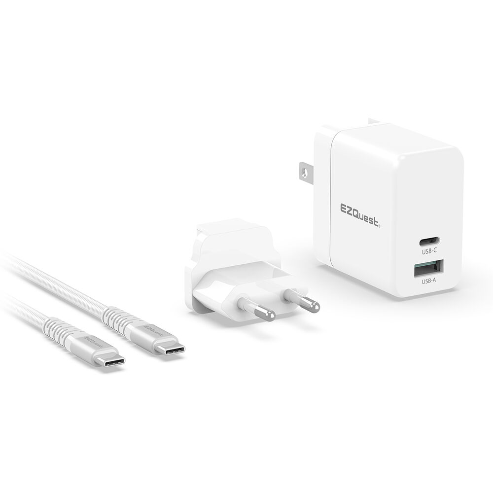 Зарядное устройство EZQuest UltimatePower 65W 2-Port GaN USB Type-C PD Wall X50065
Зарядное устройство EZQuest UltimatePower 65W 2-Port GaN USB Type-C PD Wall X50065