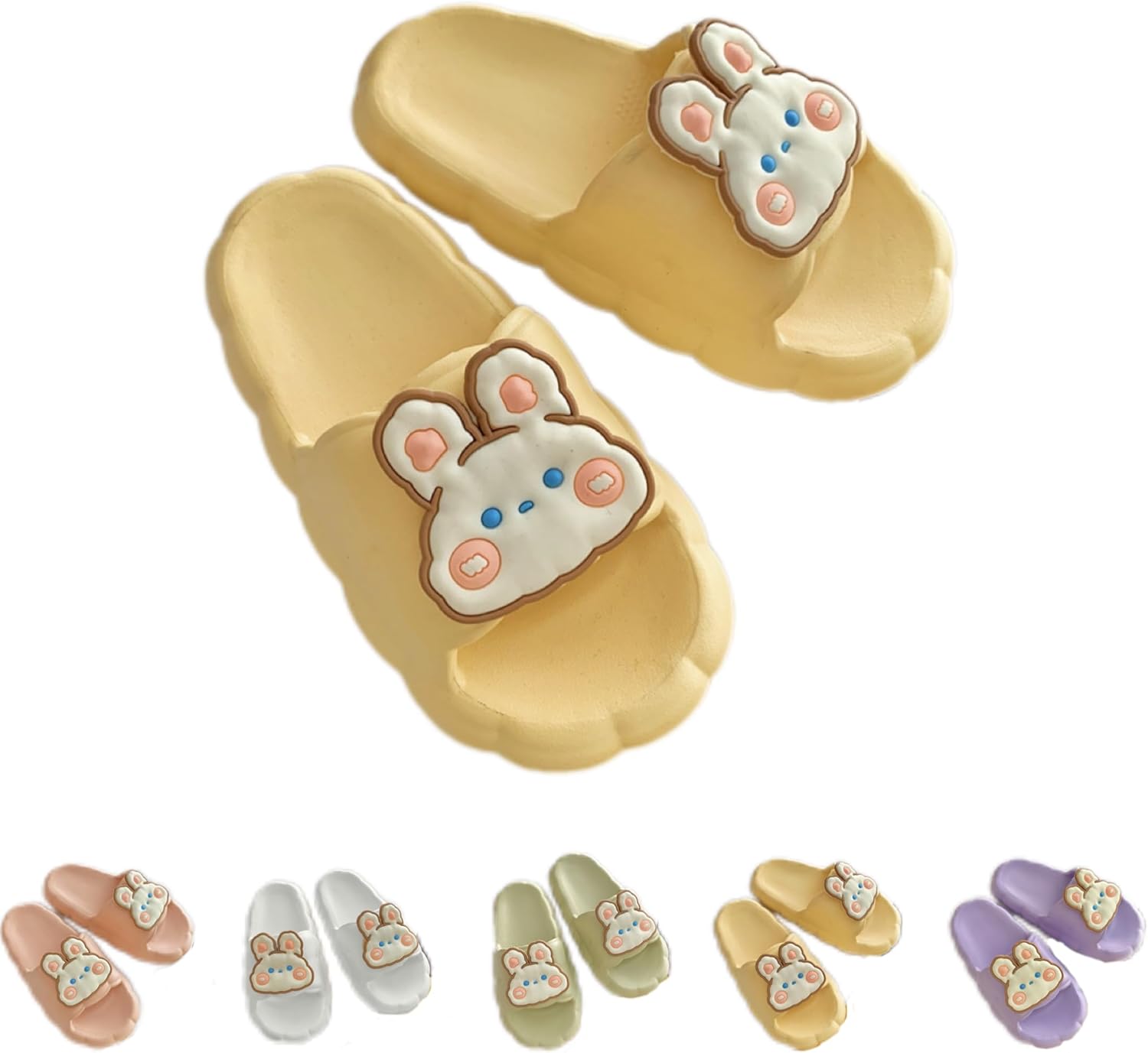 Тапочки NTRUEML Bunny для девочек, летние мультяшные милые домашние, студенческие, для ванной, с противоскользящей подошвой, мужские шлепанцы, желтый
Тапочки NTRUEML Bunny для девочек, летние мультяшные милые домашние, студенческие, для ванной, с противоскользящей подошвой, мужские шлепанцы, желтый