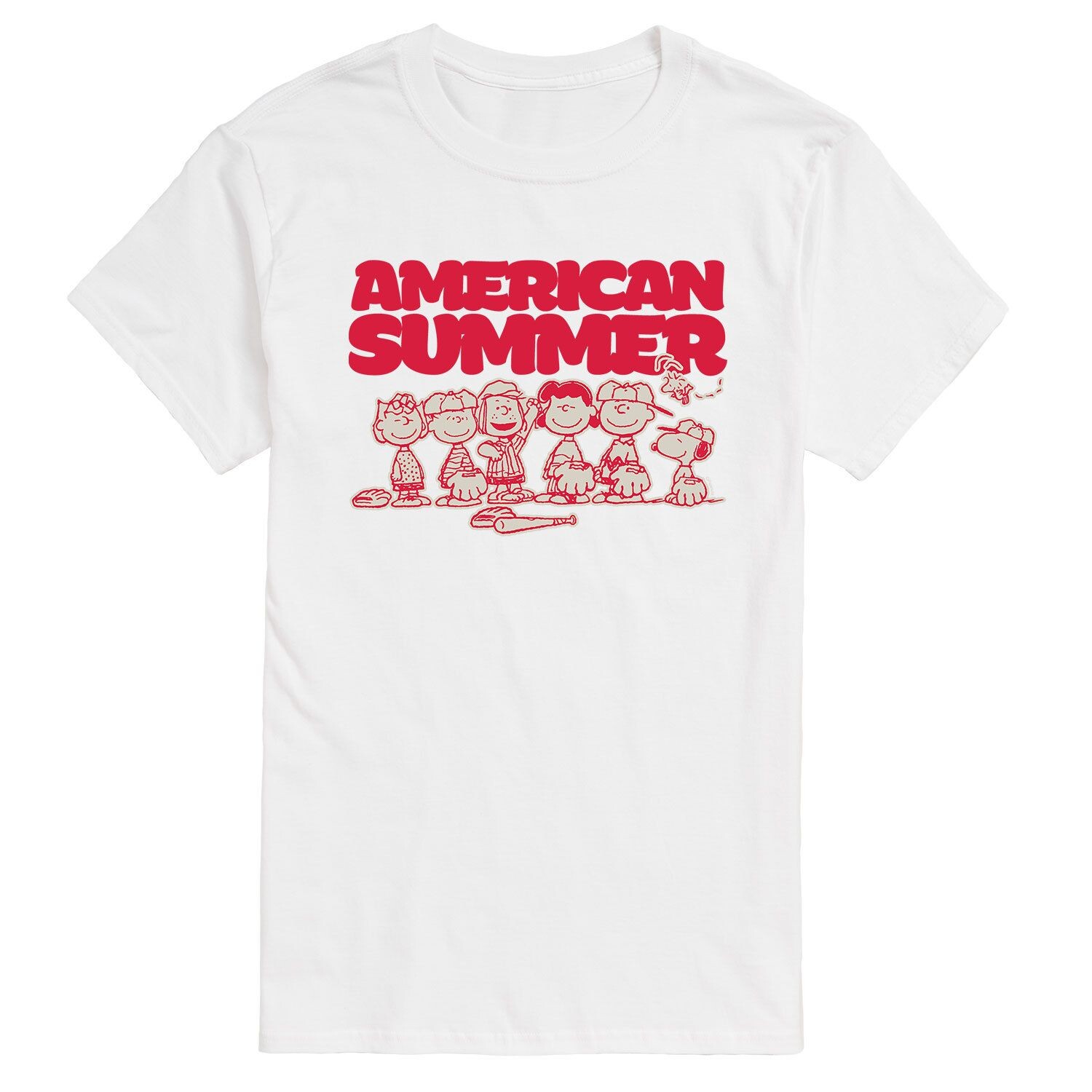 Мужская летняя бейсбольная футболка арахисового цвета Licensed Character 
Мужская летняя бейсбольная футболка арахисового цвета Licensed Character