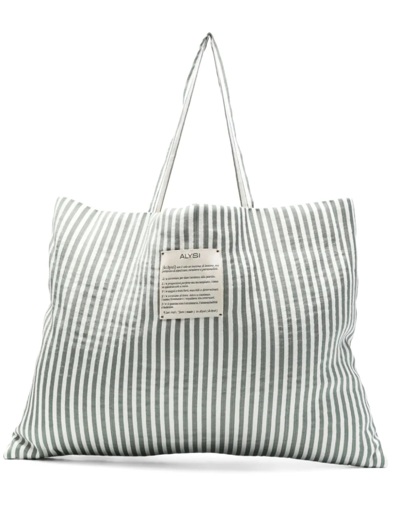 Сумка-тоут в полоску Alysi, нейтральный 
Сумка-тоут в полоску Alysi, нейтральный