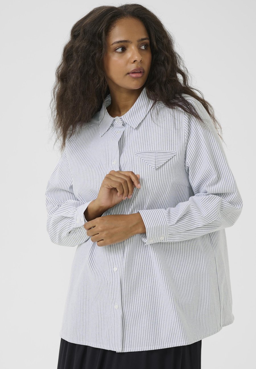 Блуза Kaffe Curve OSINA , White Black Oxford Stripe/Grey
Блуза Kaffe Curve OSINA , White Black Oxford Stripe/Grey