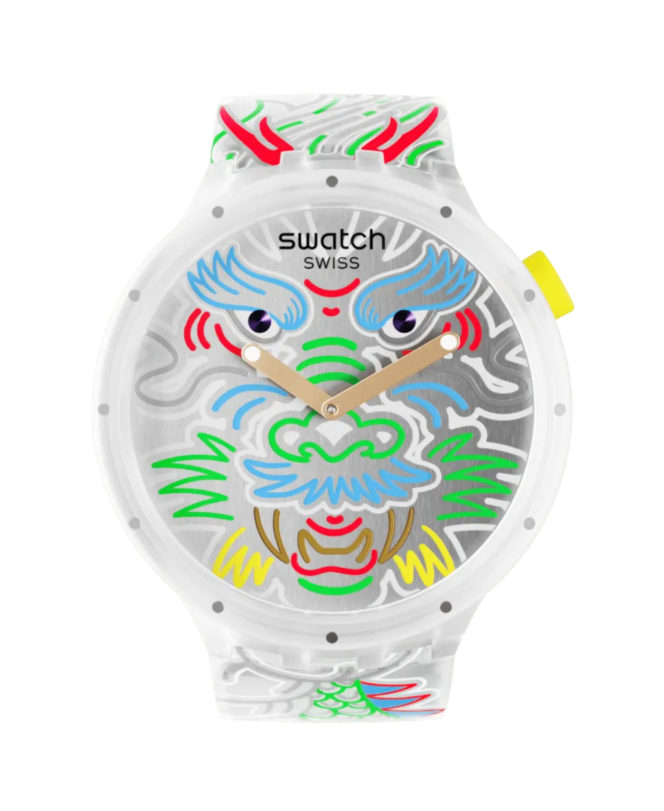 Часы Dragon in Cloud с ремешком из биоматериала и серым циферблатом Swatch, мультиколор
Часы Dragon in Cloud с ремешком из биоматериала и серым циферблатом Swatch, мультиколор