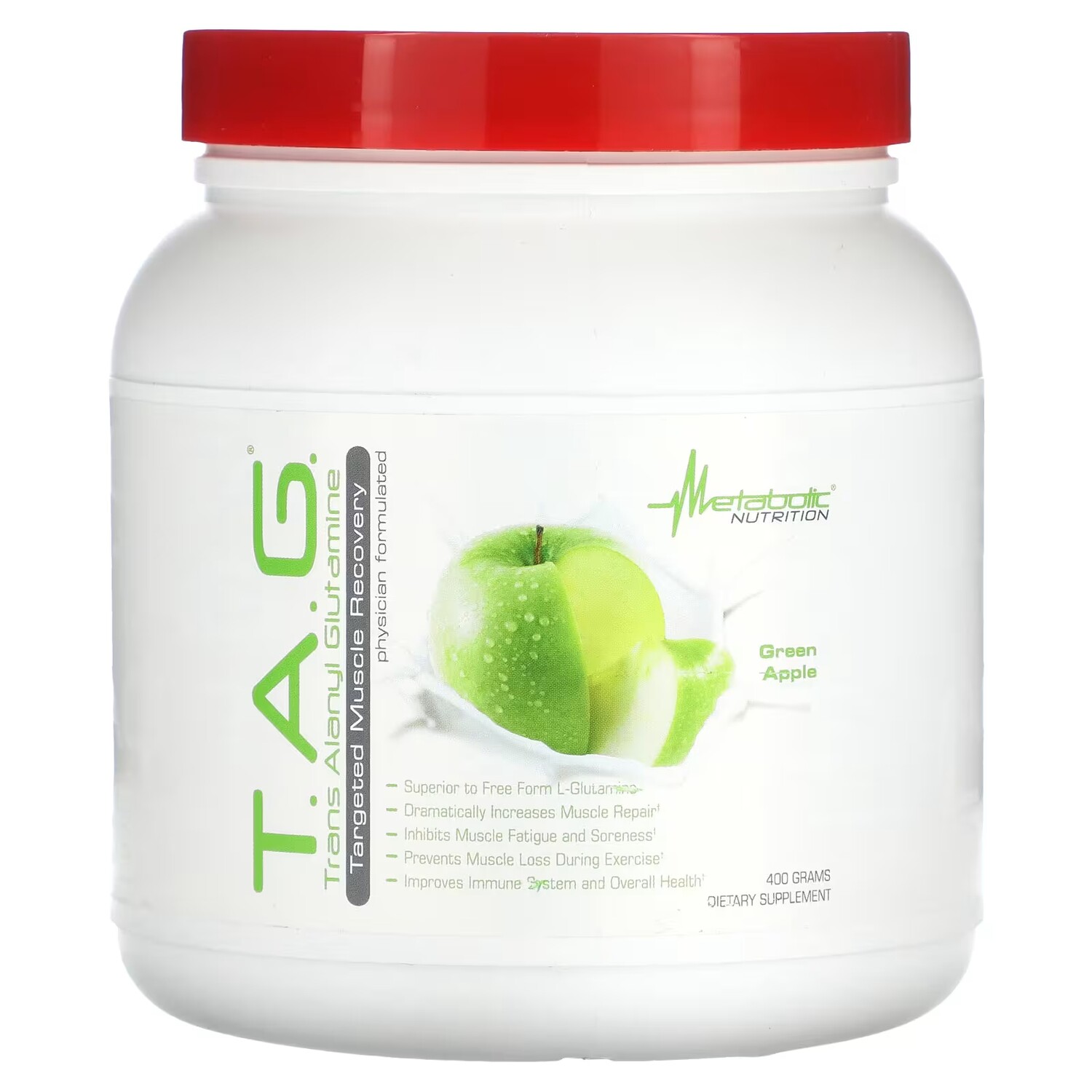 Добавка Metabolic Nutrition TAG Green Apple, 400 г
Добавка Metabolic Nutrition TAG Green Apple, 400 г