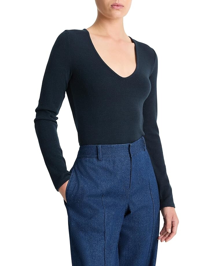 Футболка Vince Cozy Long Sleeve V-Neck, цвет Heather Deep Ocean
Футболка Vince Cozy Long Sleeve V-Neck, цвет Heather Deep Ocean