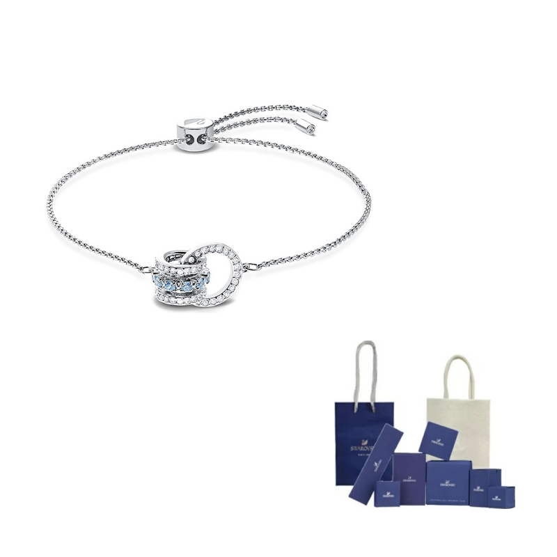 Родированное ожерелье для женщин Swarovski, синий/белое золото-plated
Родированное ожерелье для женщин Swarovski, синий/белое золото-plated