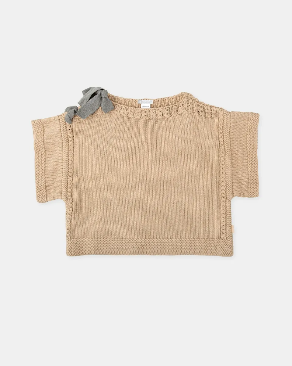 Детский вязаный джемпер песочного цвета с бантом на воротнике Tutto Piccolo
Детский вязаный джемпер песочного цвета с бантом на воротнике Tutto Piccolo