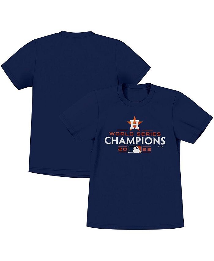 Темно-синяя футболка с фирменным логотипом Houston Astros World Series Champions 2022 для мальчиков и девочек Fanatics, синий
Темно-синяя футболка с фирменным логотипом Houston Astros World Series Champions 2022 для мальчиков и девочек Fanatics, синий