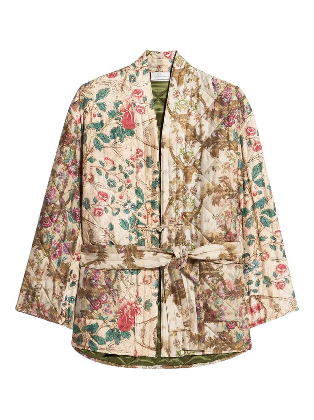 Стеганая куртка с цветочным узором и поясом Pierre-Louis Mascia, нейтральный
Стеганая куртка с цветочным узором и поясом Pierre-Louis Mascia, нейтральный